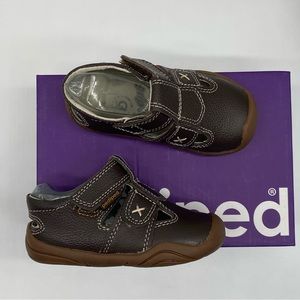 pediped Baby Boy's Martin Grip 'n' Go (Toddler) Chocolate Brown Sandal NEW